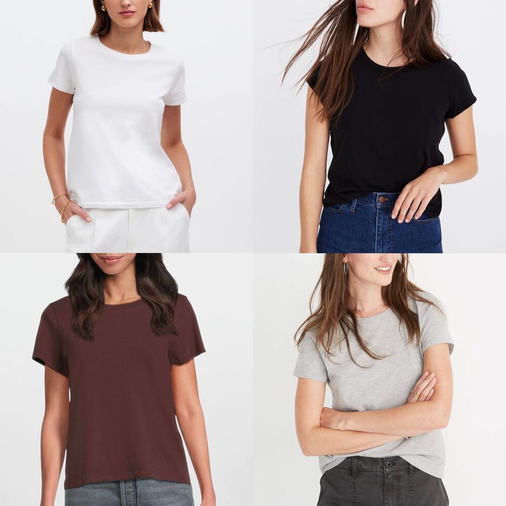 Bundle of 4 Madewell Northside Vintage Tee Short Sleeve T-Shirts Size L